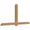 Ekena Millwork Eugene Smooth Timber Gable Bracket, Western Red Cedar, 108"W x 54"H x 5 1/2"D x 5 1/2"F, 12/12 Pitch GBW108X54X0606EUG00SWR - alternate 3